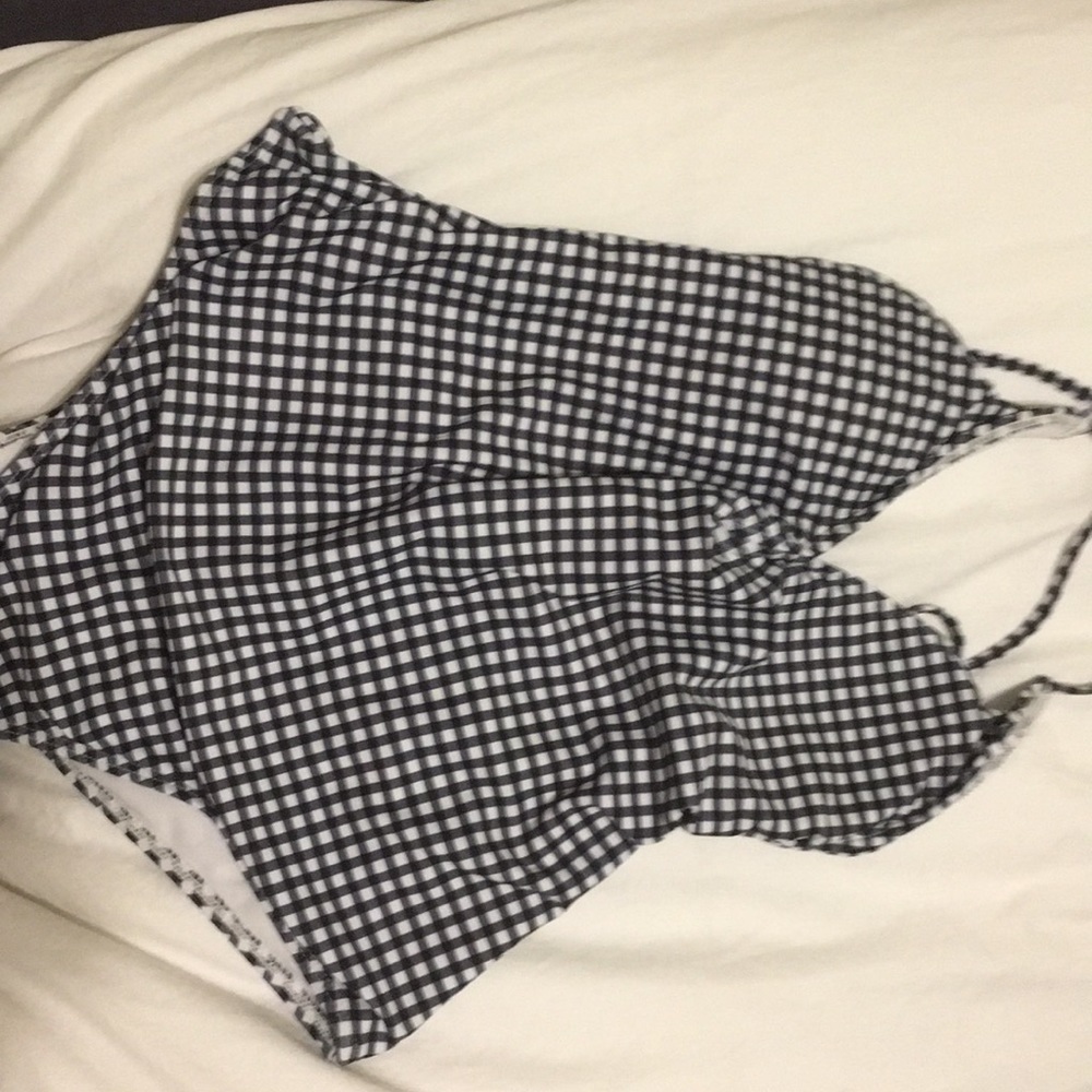 Plaid bathing suit